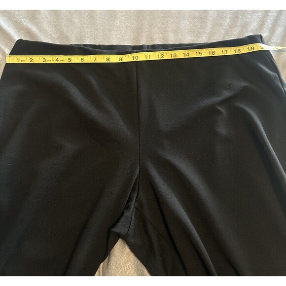 Eileen Fisher Woman BLACK Rayon Blend Tapered Pants W/ Side Zippers At Bottom 3X - Picture 7 of 9